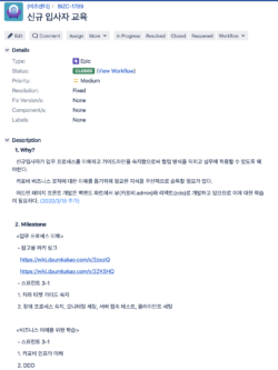 처음으로 팀 프로젝트에 만든 티켓