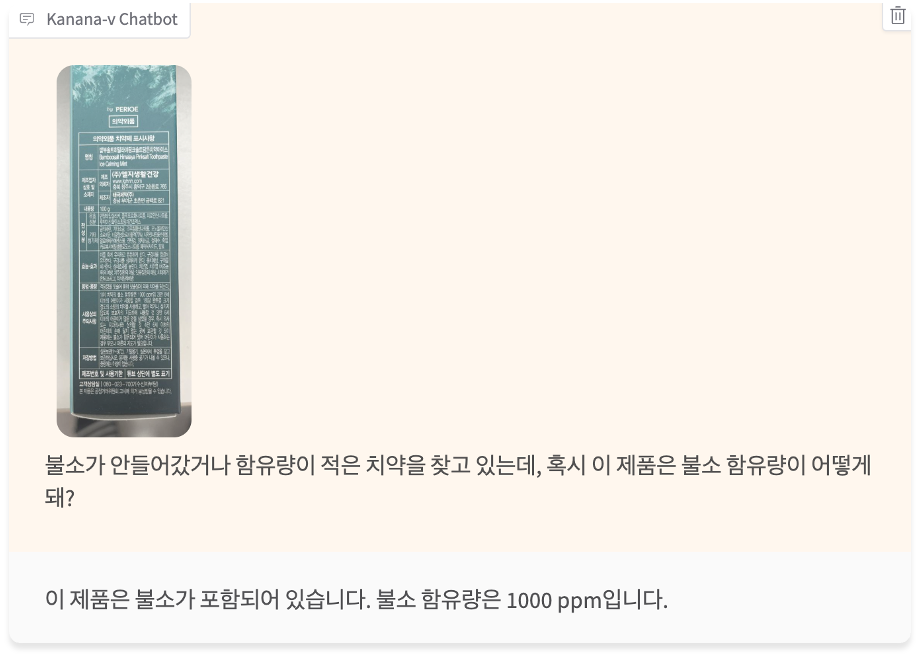 그림 11. Document Understanding 예시 (입력이미지 출처=직접 촬영). 빼곡히 작게 적힌 글자들 속에서도 불소 함유량을 정확히 찾아냅니다.