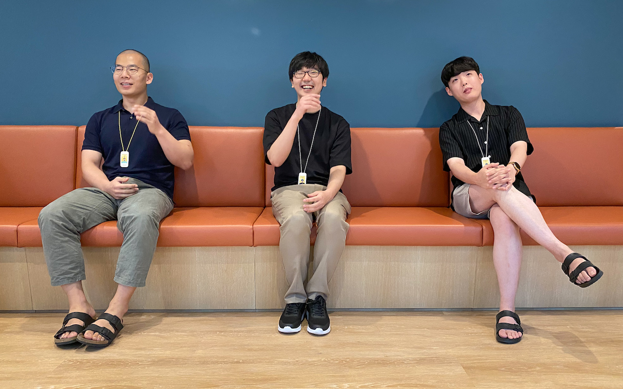 6개월만에 다시 만난 Tate, David, Albus (왼쪽부터)