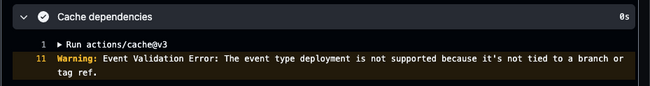 deployment일때는 캐싱 안됨