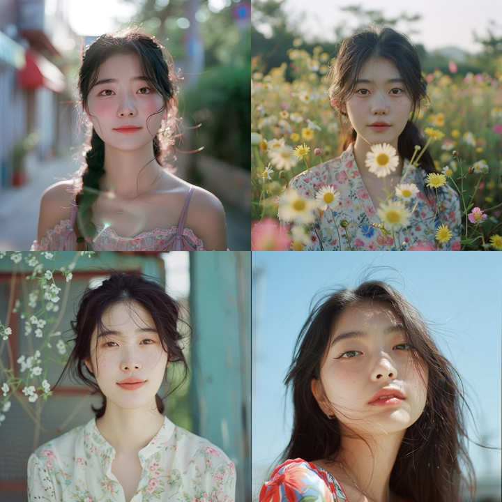 전문 스튜디오, 정오, 라이카, 여성, 20대 후반, 한국, 여름, 봄, 컬러, 시선은 카메라를 향하고, 예쁜 미소
Professional studios, Noon, Leica, Female, late 20s, South Korea, Summer, Spring, color, The gaze is toward the camera, Pretty smile
